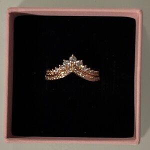 Pandora Gold and Silver Crown Ring